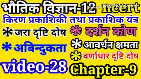 Physics-12th/video-28/chapter-9/ray optics & optical instrument