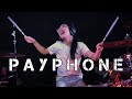Maroon 5  payphone drum cover by aisya soraya