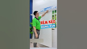 Rèm cửa tự động dùng pin sạc, rèm tổ ong cửa sổ tự động #shorts #youtubeshorts