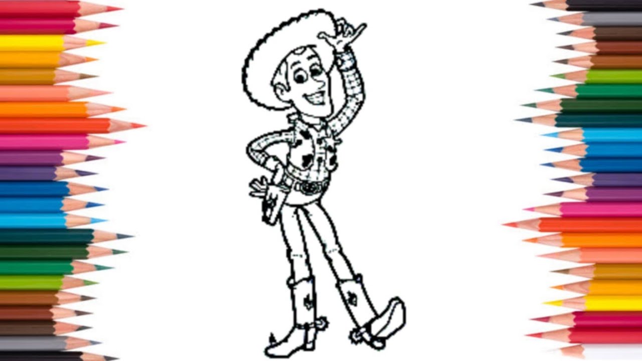 Woody cartoon drawing🖌️🎨 | How to draw woody the woodpecker | Colouring