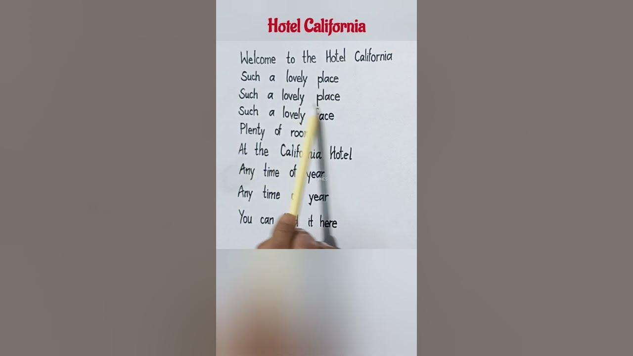 Hotel California Song Lyrics #love #music #song #lyrics #englishsongs #trending #shorts Hotel California Song Lyrics #love #music #song #lyrics #englishsongs #trending #shorts