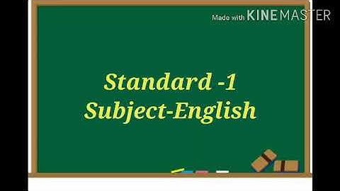 Std-1/ English/By Nimisha Raj