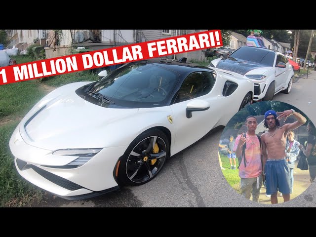 LIL BABY BROUGHT 1 MILLION DOLLAR WHIP TO THE HOOD! *THEY WENT CRAZY*