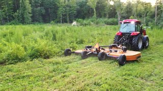 Tallest Brush I've ever Mowed! Massive Mower!