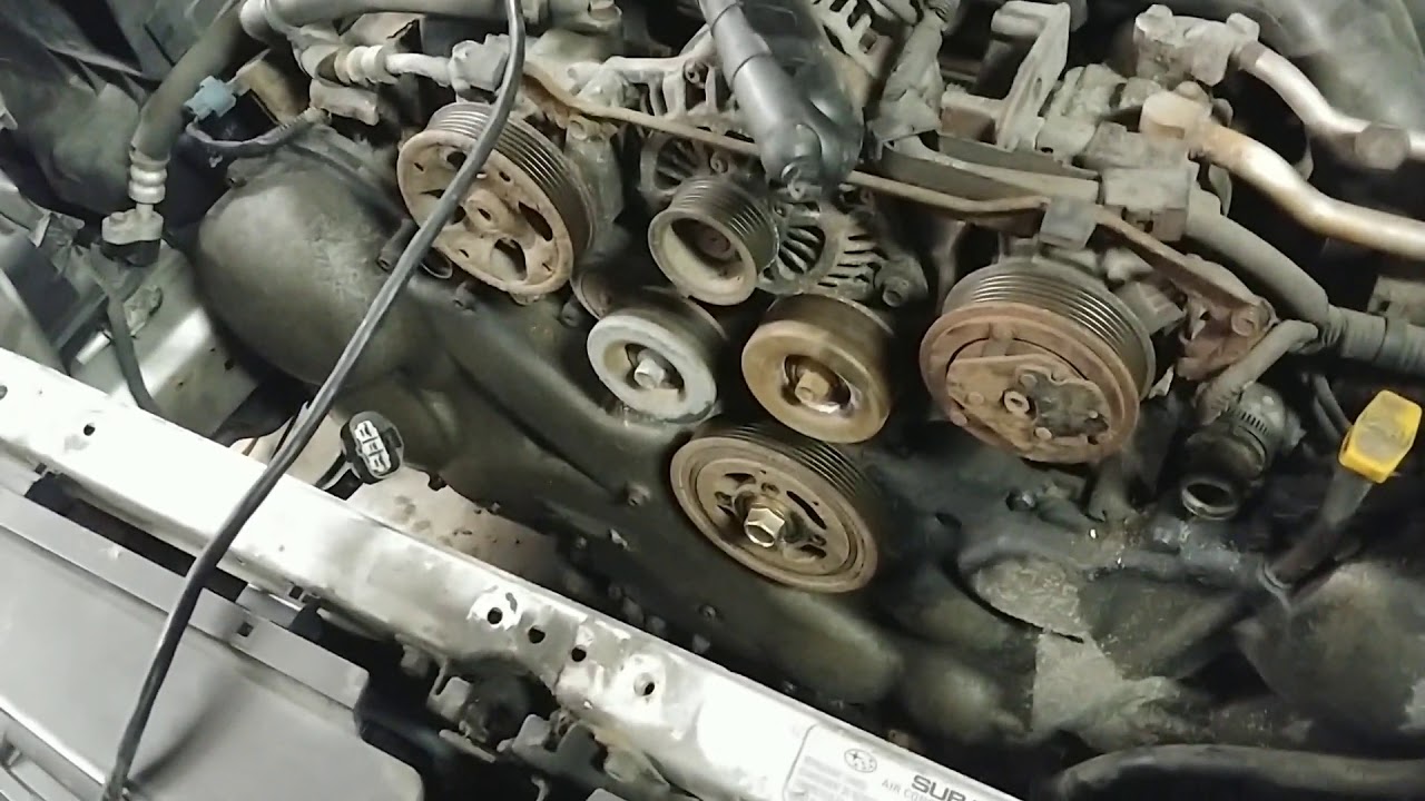 Timing belt on 2.5 Subaru. Mistakes were made. YouTube