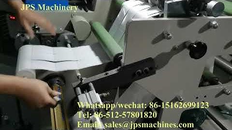 JPS-320C-TR Blank Label sticker rotary die cutter & slitter machine to Latvia