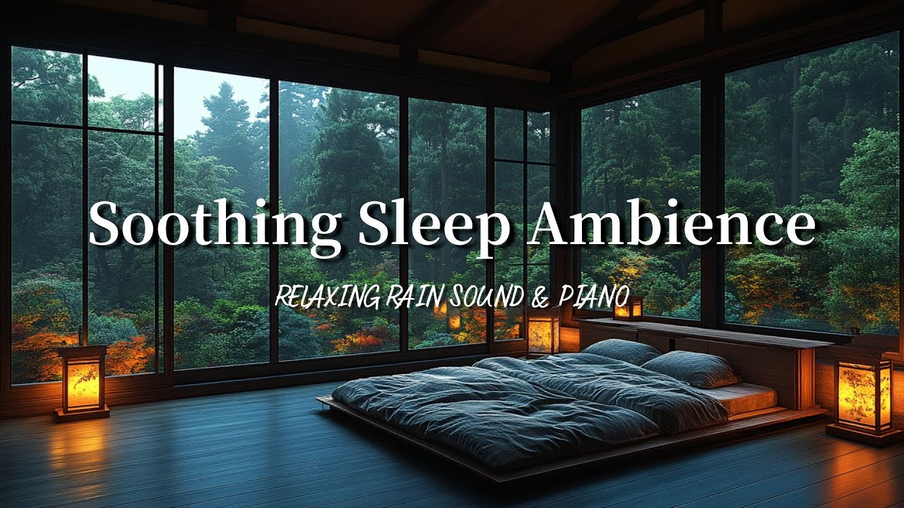 Relaxing Sleep Music with Rain Sounds | Healing Music, Calm Overthinking & Stress Relief, Deep Sleep