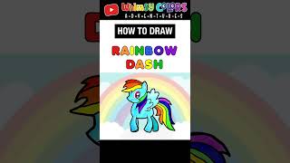 How to Draw Rainbow Dash for Beginners | Step by Step Easy Drawing Tutorials #mylittlepony #drawing