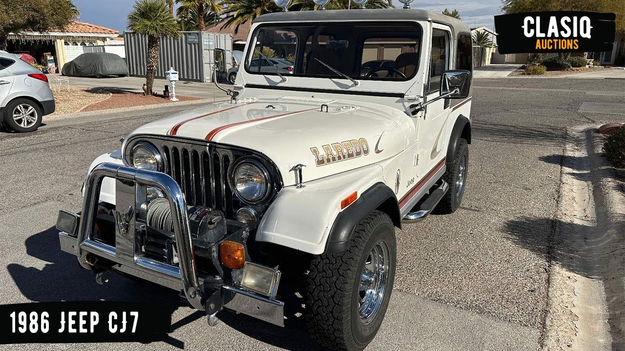 1986 Jeep CJ7 Engine Running - YouTube
