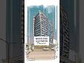 Digital Architecture Illustration process 🌟 #architecture