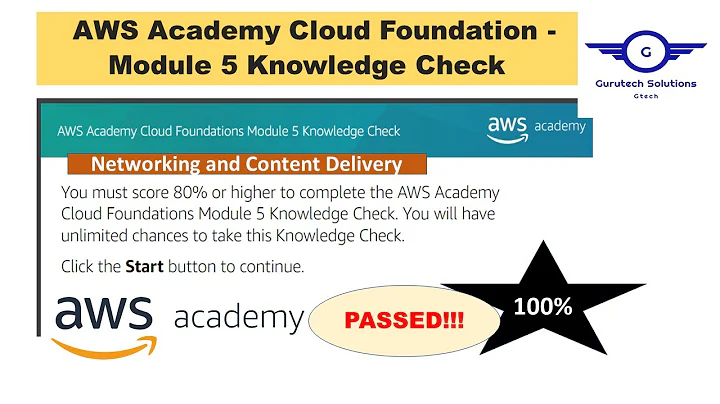 AWS Academy Cloud Foundation - Module 5 Knowledge Check | Networking and Content Delivery Exam