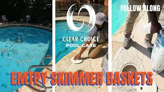 How To Empty Your Skimmer Baskets Clear Choice Pool Care