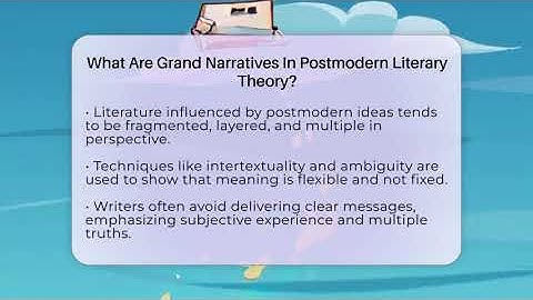 What Are Grand Narratives In Postmodern Literary Theory? - The Prose Path