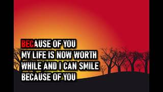 Tony Bennett - Because of You - Karaoke