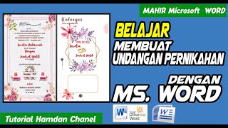 Learn to Make Wedding Invitations With Ms Word || Easy to understand
