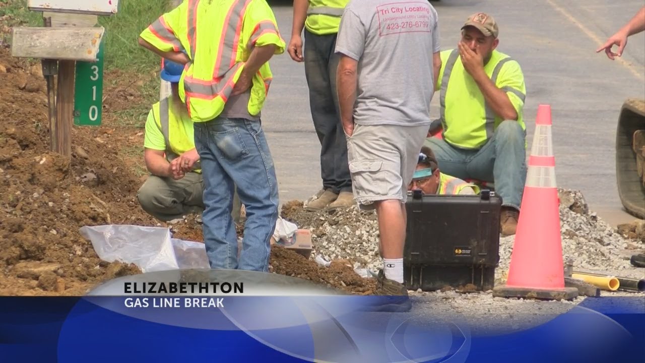Elizabethton water dept ruptures gas line; Atmos Energy responds YouTube