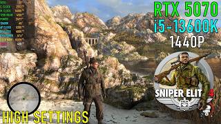 Sniper Elite 4: RTX 5070 OC | 13600K 5.2GHz | 1440P