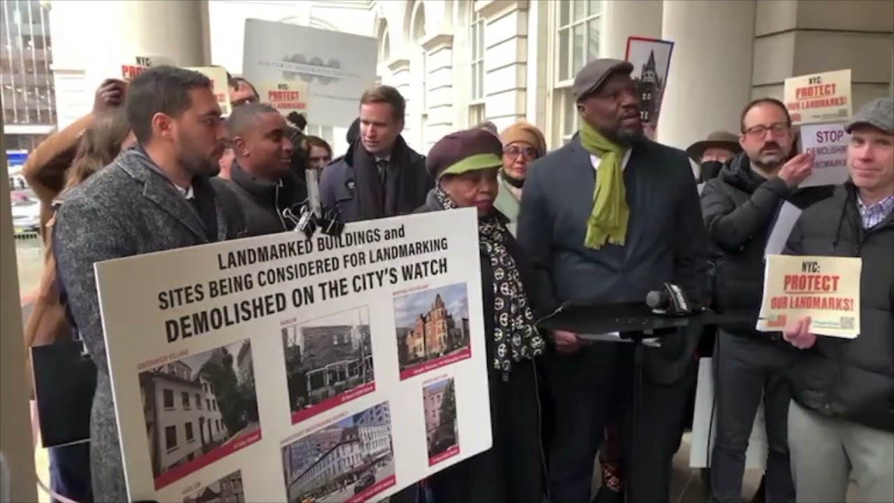 Press Conference Demanding an End to Rash of Demolitions of NYC Landmarks, December 15, 2022