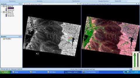 ERDAS Pan sharpening