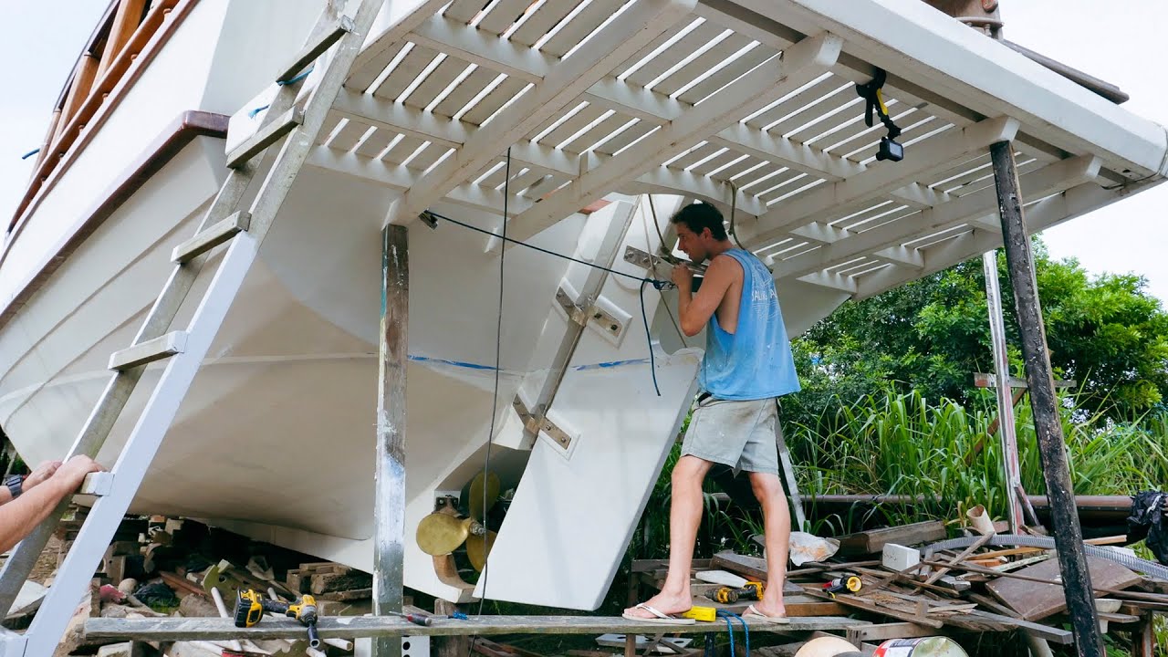 Steering upgrades: Ready to steer our rescued boat — Sailing Yabá 166