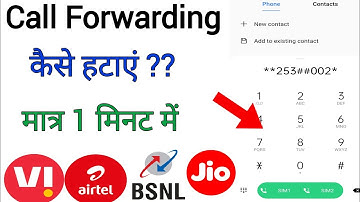 Call Forwarding Kaise Hataye | Call Forwarding Ko Band Kaise Kare | Call Forwarding Erase | 