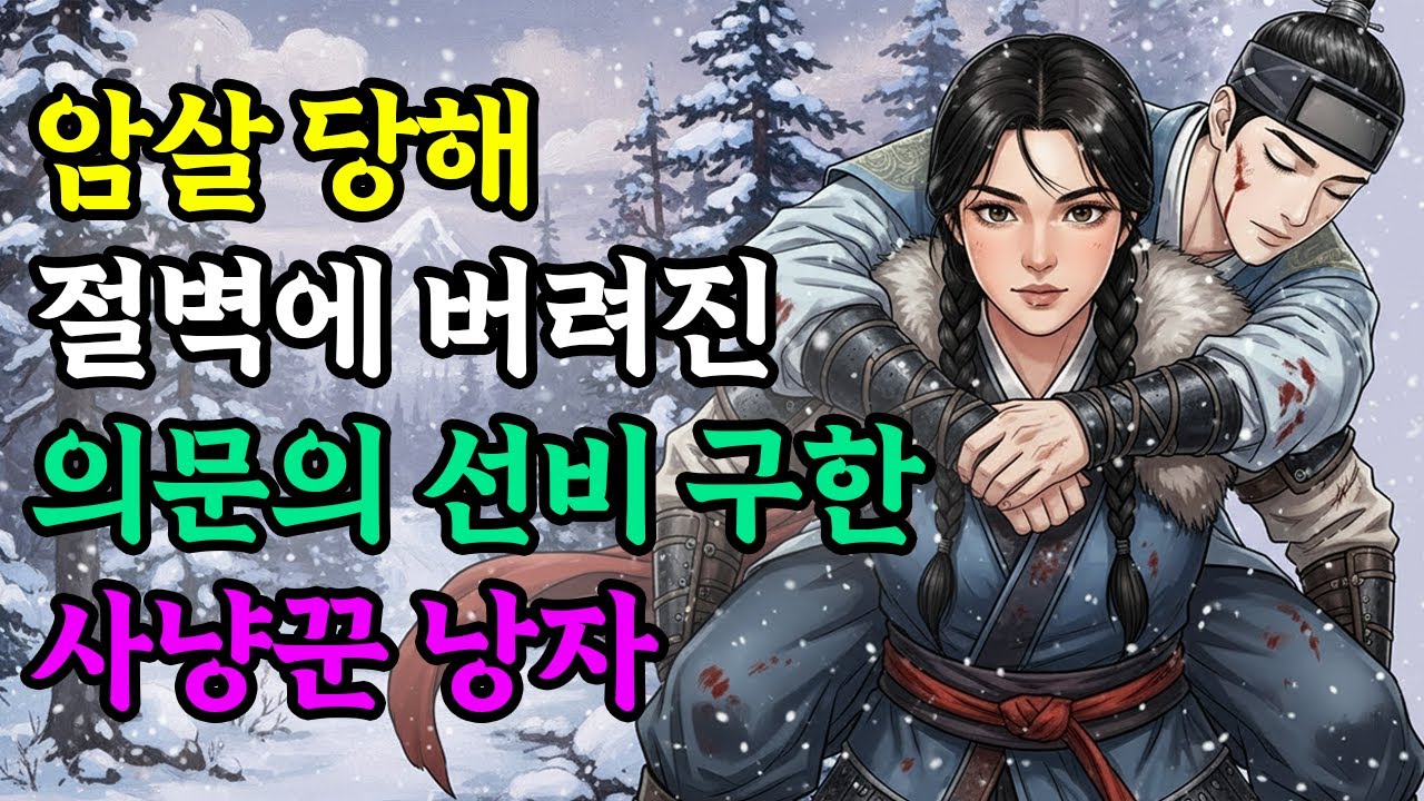 암살 당해 산속에 버려진 의문의 선비, 사냥꾼 낭자가 간신히 구하게 되는데 이 남자의 정체는? l 옛날이야기 민담 야담 전설 설화