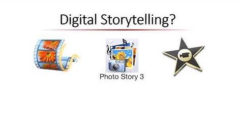 Week 1 -  2   Introduction to Digital Storytelling