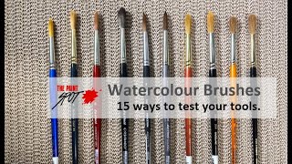 15 Ways to Test a Watercolour Brush