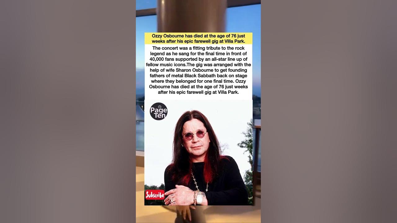 ozzy osbourne villa tickets