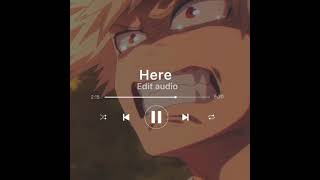 Here- edit audio