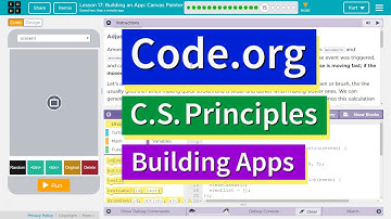 Building an App Canvas Painter Lesson 17.15 Tutorial with Answers Code.org CS Principles
