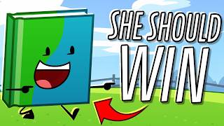 BOOK SHOULD BE THE WINNER OF BFDIA (character analysis parody)