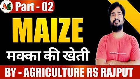 Maize Cultivation | Maize Cultivation | Agronomy | Part-2
