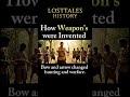 From a Rock to a Cannon — How Humans Invented Weapons ⚔️ #shorts