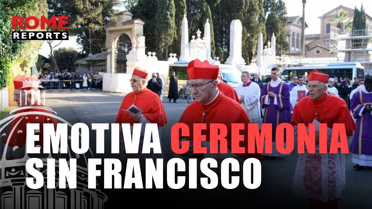 Así fue la procesión de la curia desde la Basílica de San Anselmo hasta la Basílica de Santa Sabina
