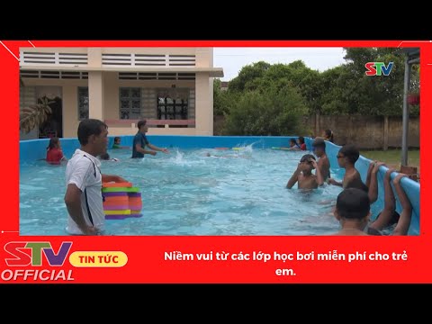 Video STV - Niềm vui từ các lớp học bơi miễn phí cho trẻ em - YouTube