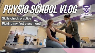 DAY IN A LIFE OF A PT/PHYSIO STUDENT | practical skills practice, how we pick our placements