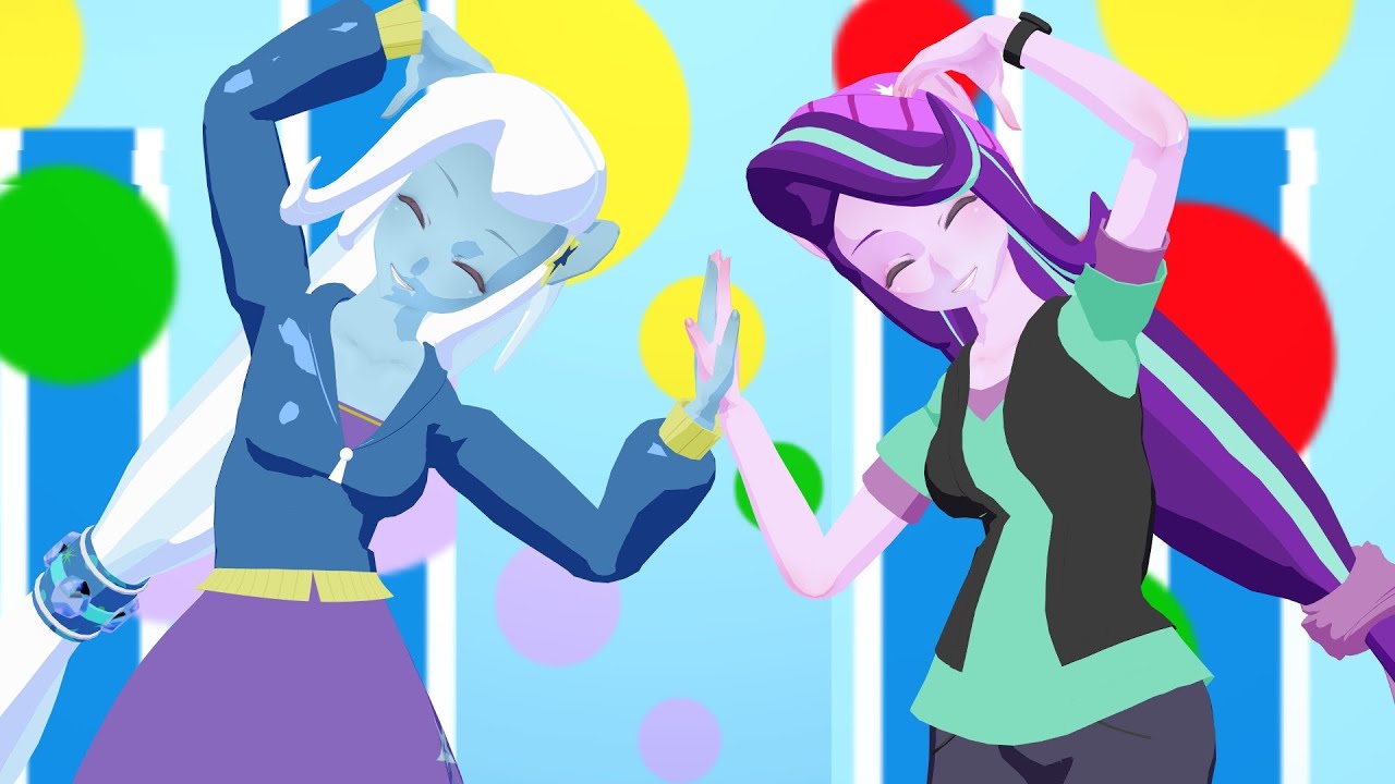 [MMDxMLP] 1 2 Fanclub! - Starlight Glimmer & Trixie Lulamoon