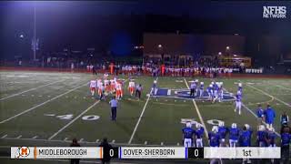 MIAA Playoff Football: Middleborough at Dover-Sherborn - October 27, 2017