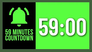 Green Screen 59 Minutes Countdown Timer