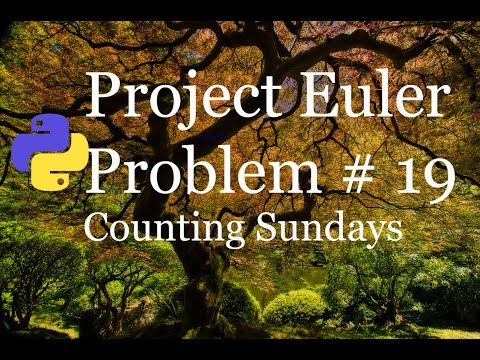 Project Erler , Problem # 19- Counting Sundays