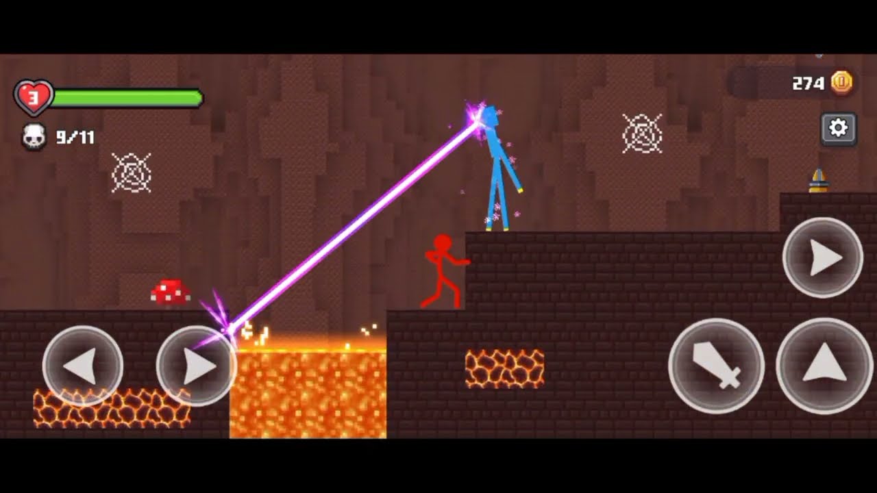 Stickman vs Craftman - All Levels Gameplay - Walkthrough Part 5 Max Level 6