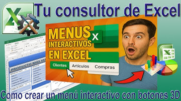 ¡Domina Excel! Crea un Menú Interactivo con botones en 3D que Parece Magia Visual