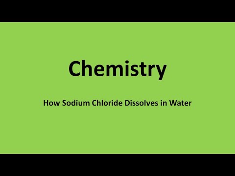 How Sodium Chloride Dissolves in Water