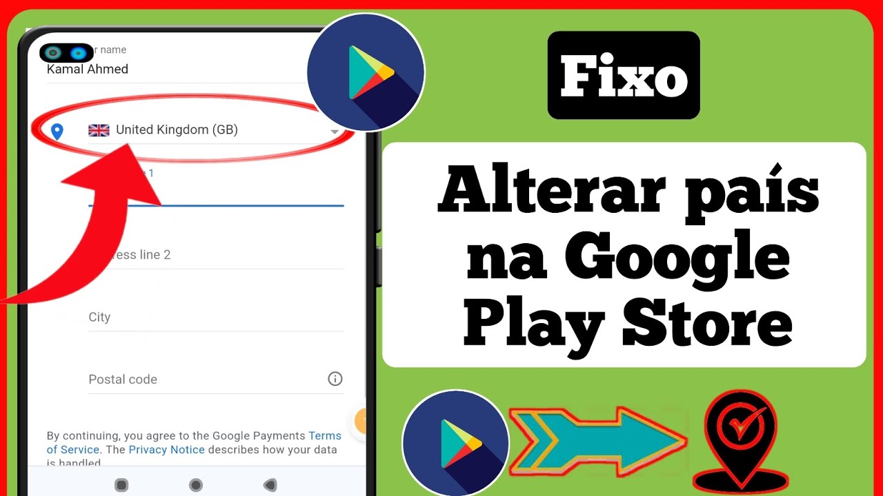 Como corrigir a mudança de país na Google Play Store (2023) || Alterar ...