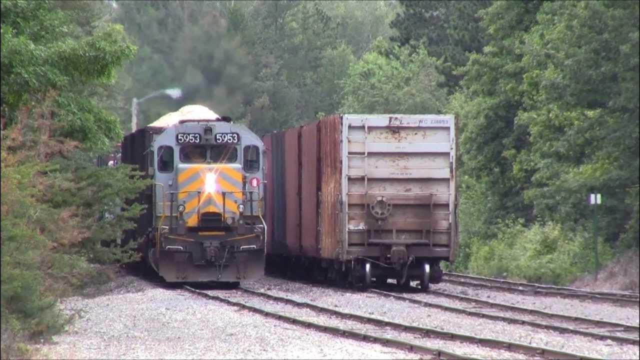 Prentice WI. to Rhinelander WI. Local Led by GTW 5953 YouTube