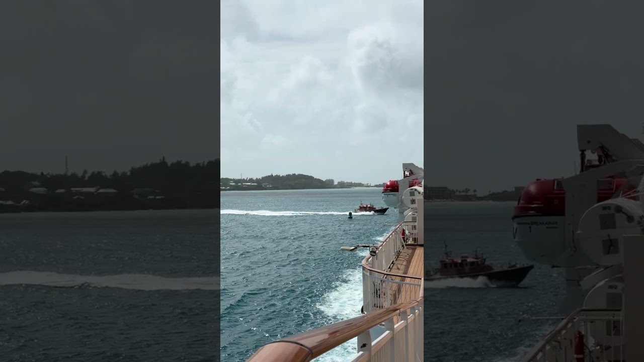 Leaving Bermuda - Pilot Spotted #ncl #norwegiancruise #breakaway #cruise #bermuda #ocean