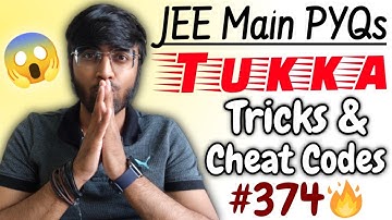 JEE Main 2022: Physics Tukka Tricks🔥🔥🔥| Tricks & Cheat Codes #374 [COMBO Course In Description]