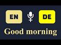 Good morning | Guten Morgen [German Learning - Female Voice]