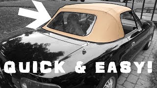 How to replace the softtop on a 1992 Mazda Miata | STRAIGHT TO THE POINT screenshot 5